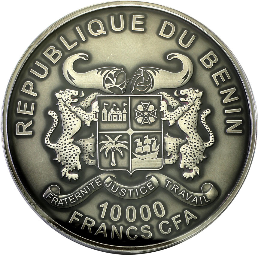 Benin. 10.000 franków 2014 Romeo i Julia - 1 kg Ag .999